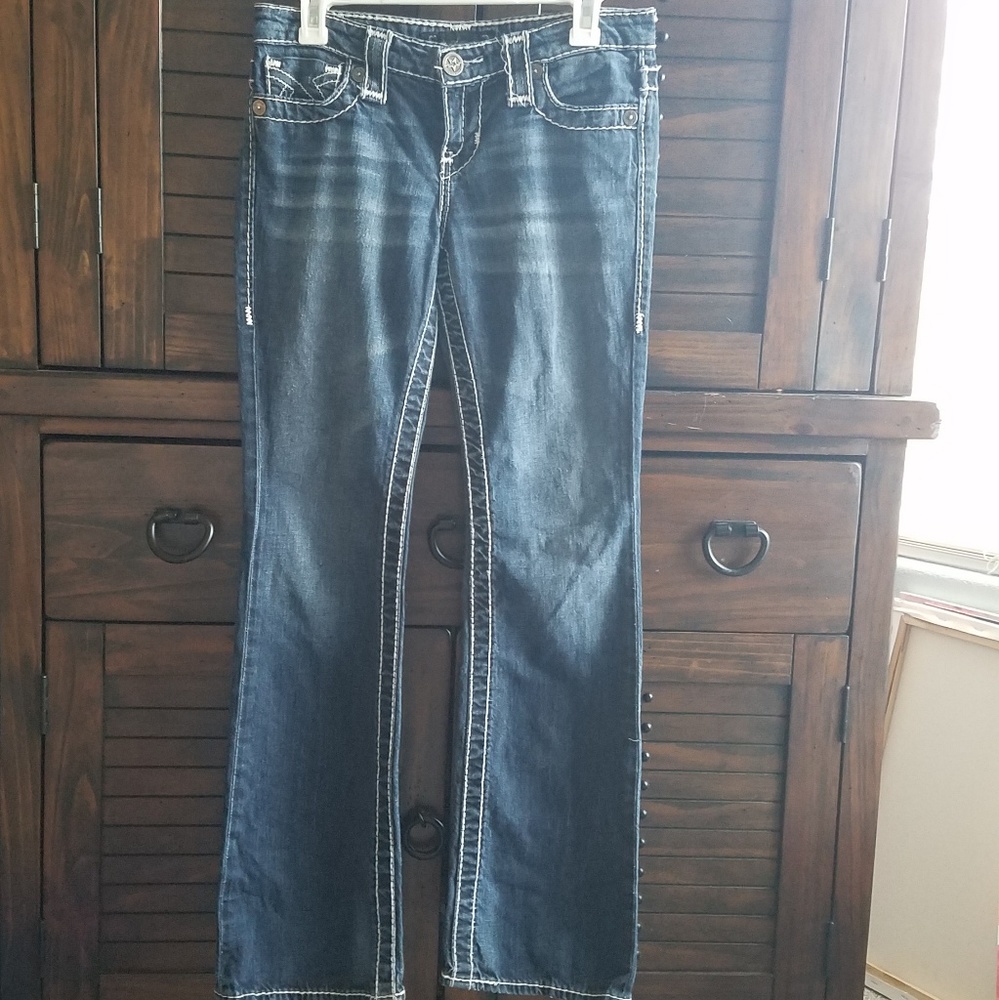 Big-Star, Dark-Wash, Blue Jeans